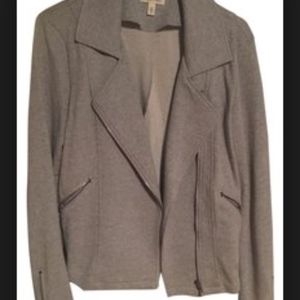 Silence and Noise Olive Moto Jacket